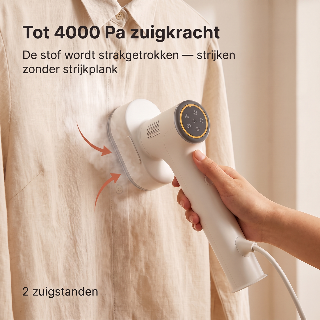 Dymac Vestra kledingstomer met zuigfunctie